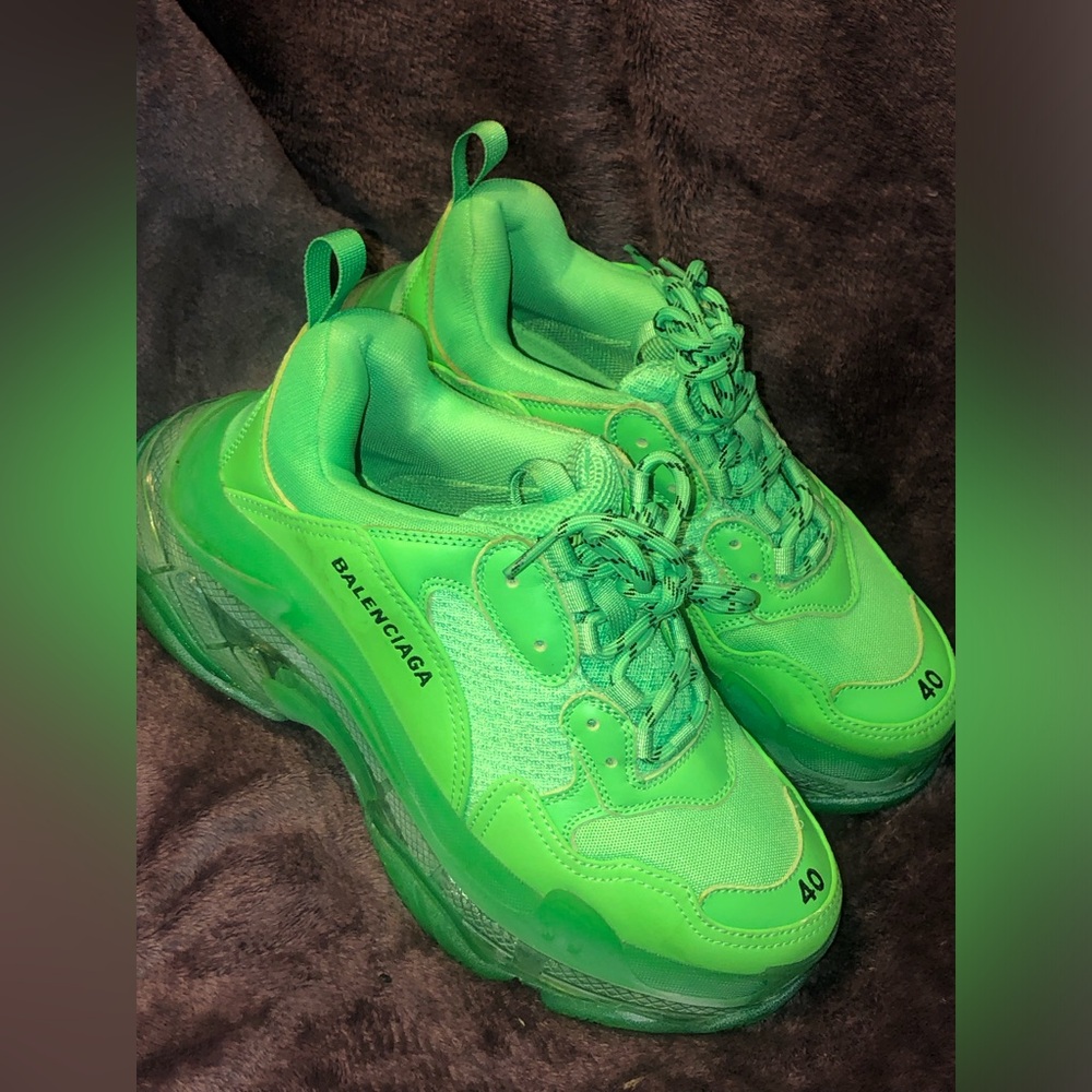 Green Balenciaga sneakers